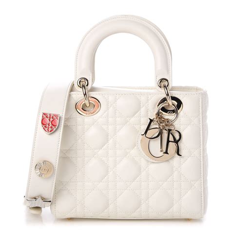 lady dior white gold|lady dior small dimension.